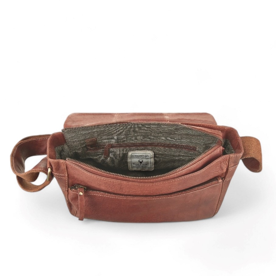 TWENTY FIVE CROSS ANTIGO COGNAC Messenger Bag